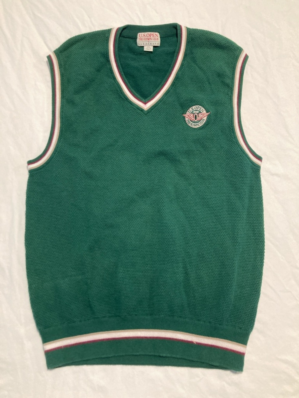 1998 US Open - The Olympic Club Slazenger Green V-Neck Sleeveless Sweater Vest